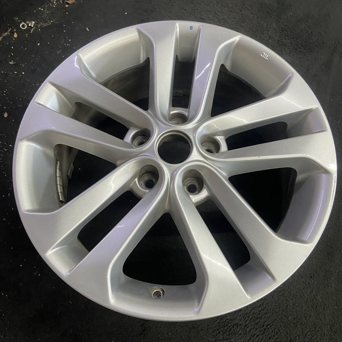 17" JUKE 11-16 17x7 , , double spoke Original OEM Wheel Rim - Side Profile