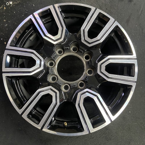 20" SIERRA 2500 PICKUP 20 20x8.5 12 spoke machined face accents black opt PYU - Front View