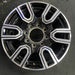 20" SIERRA 2500 PICKUP 20 20x8.5 12 spoke machined face accents black opt PYU - Front View