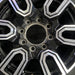 20" SIERRA 2500 PICKUP 20 20x8.5 12 spoke machined face accents black opt PYU - Angle View