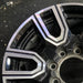 20" SIERRA 2500 PICKUP 20 20x8.5 12 spoke machined face accents black opt PYU - Side Profile