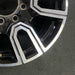 20" SIERRA 2500 PICKUP 20 20x8.5 12 spoke machined face accents black opt PYU - Back View