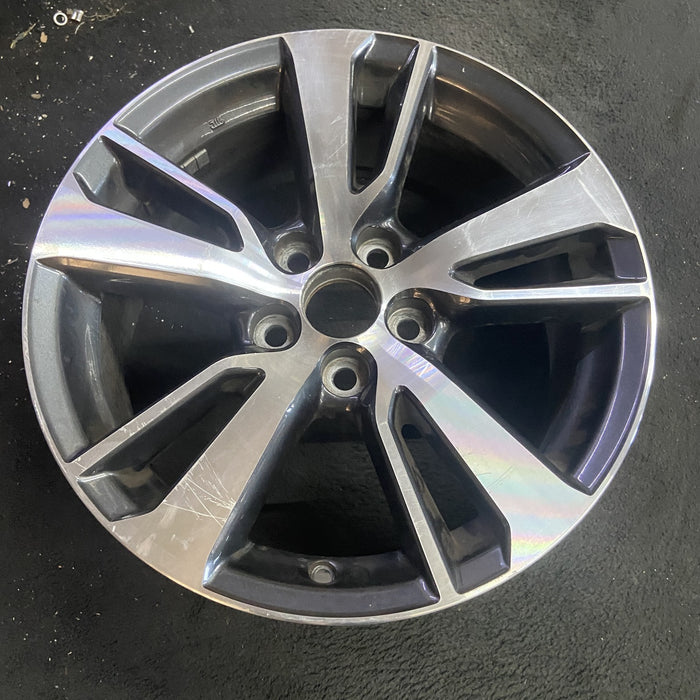 17" RAV4 16-18 17x7 , , 5 split spoke Original OEM Wheel Rim - Side Profile