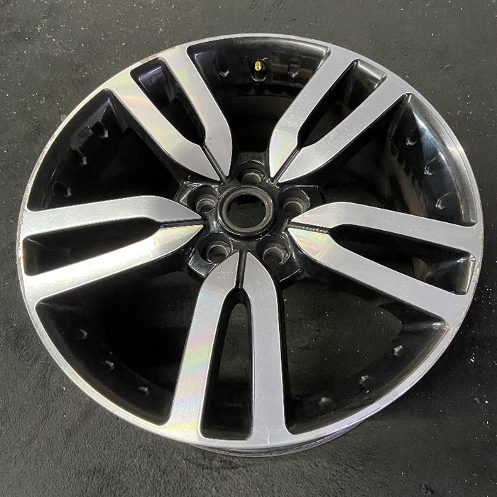 20" LR4 10-16 alloy 20x8.5 5 split spoke silver black inlay Original OEM Wheel - View 8