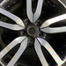 20" LR4 10-16 alloy 20x8.5 5 split spoke silver black inlay Original OEM Wheel - Angle View