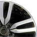 20" LR4 10-16 alloy 20x8.5 5 split spoke silver black inlay Original OEM Wheel - Side Profile