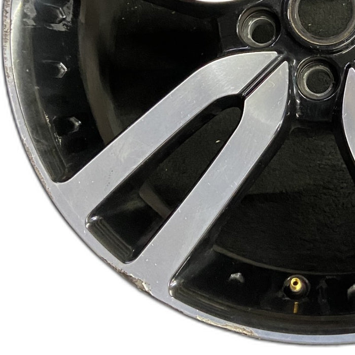 20" LR4 10-16 alloy 20x8.5 5 split spoke silver black inlay Original OEM Wheel - Back View