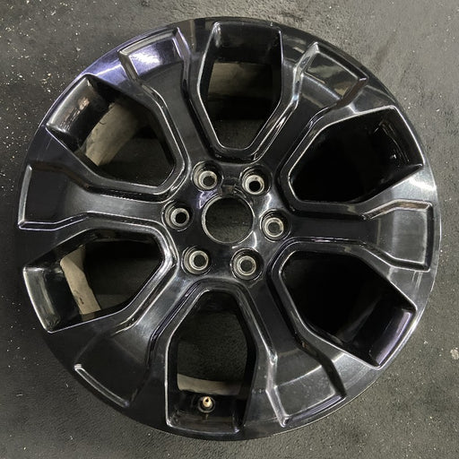 20" FORD F150 PICKUP 21-23 20x8.5 6 spoke black Original OEM Wheel Rim - Front View