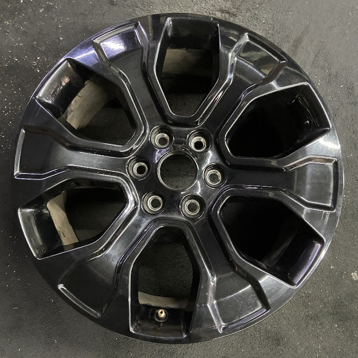 20" FORD F150 PICKUP 21-23 20x8.5 6 spoke black Original OEM Wheel Rim - Front View