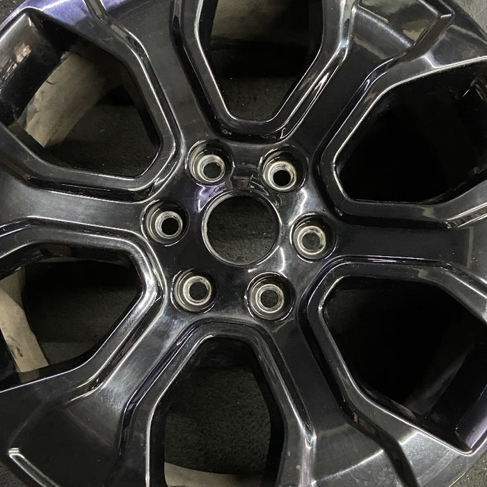 20" FORD F150 PICKUP 21-23 20x8.5 6 spoke black Original OEM Wheel Rim - Angle View