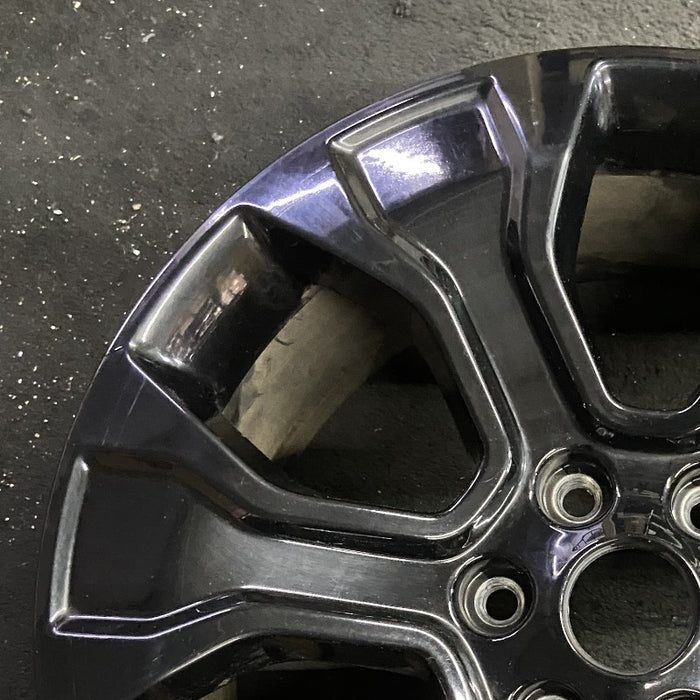 20" FORD F150 PICKUP 21-23 20x8.5 6 spoke black Original OEM Wheel Rim - Side Profile
