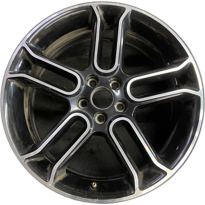 20" EDGE 13 20x8 , , black with machined edges Original OEM Wheel Rim - Front View