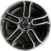 20" EDGE 13 20x8 , , black with machined edges Original OEM Wheel Rim - Front View