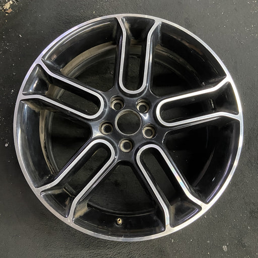 20" EDGE 13 20x8 , , black with machined edges Original OEM Wheel Rim - Angle View