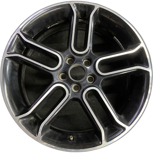 20" EDGE 13 20x8 , , black with machined edges Original OEM Wheel Rim - Front View