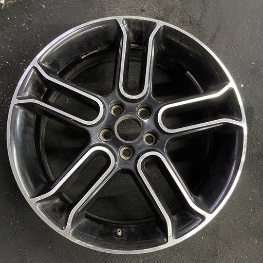 20" EDGE 13 20x8 , , black with machined edges Original OEM Wheel Rim - Angle View