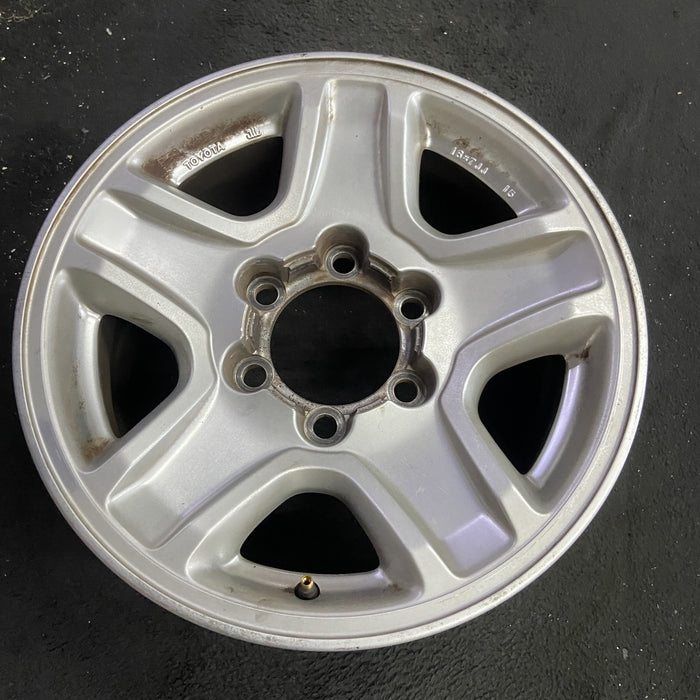 16" 4 RUNNER 99-02 16x7, alloy, 5 spoke Original OEM Wheel Rim - Side Profile