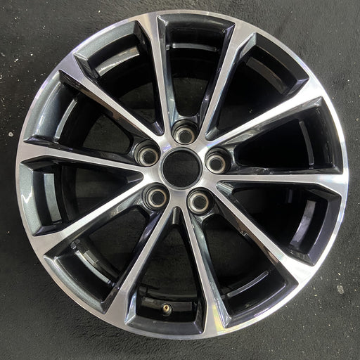 18" XT4 24-25 18x8, , V spoke Original OEM Wheel Rim - Angle View