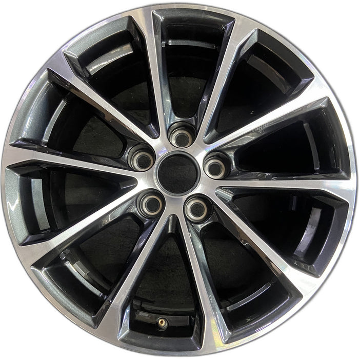 18" XT4 24-25 18x8, , V spoke Original OEM Wheel Rim - Front View