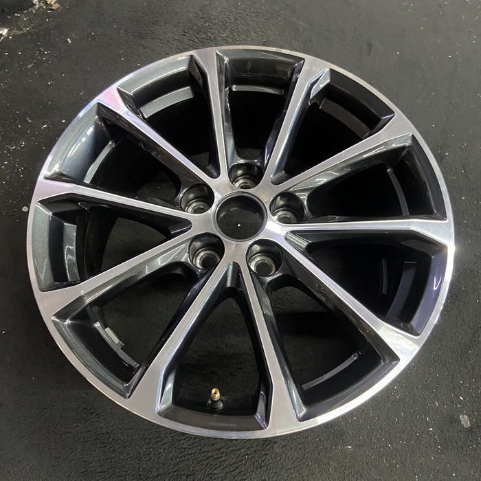 18" XT4 24-25 18x8, , V spoke Original OEM Wheel Rim - Side Profile