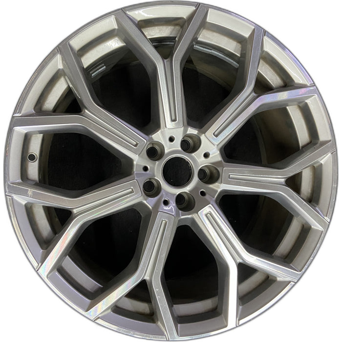 21" X7 19-25 21x9.5, 7 spoke Original OEM Wheel Rim - Front View