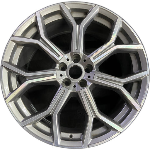 21" X7 19-25 21x9.5, 7 spoke Original OEM Wheel Rim - Front View