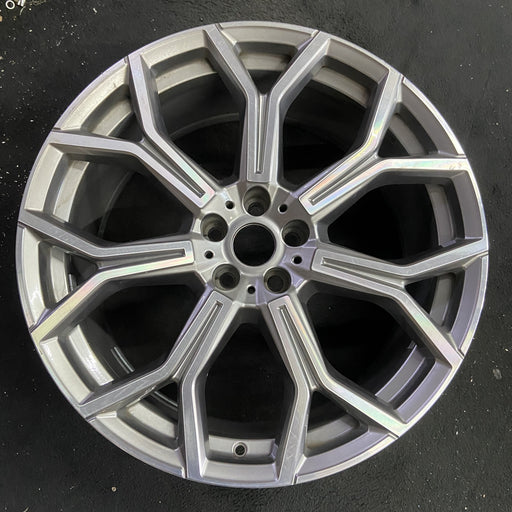 21" X7 19-25 21x9.5, 7 spoke Original OEM Wheel Rim - Angle View