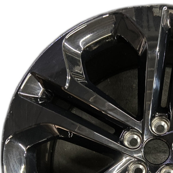 21" F-PACE 23 21x8.5 5 split spoke black Original OEM Wheel Rim - Angle View