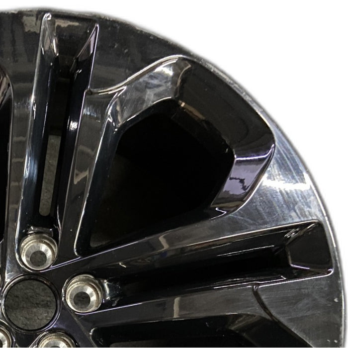 21" F-PACE 23 21x8.5 5 split spoke black Original OEM Wheel Rim - Side Profile