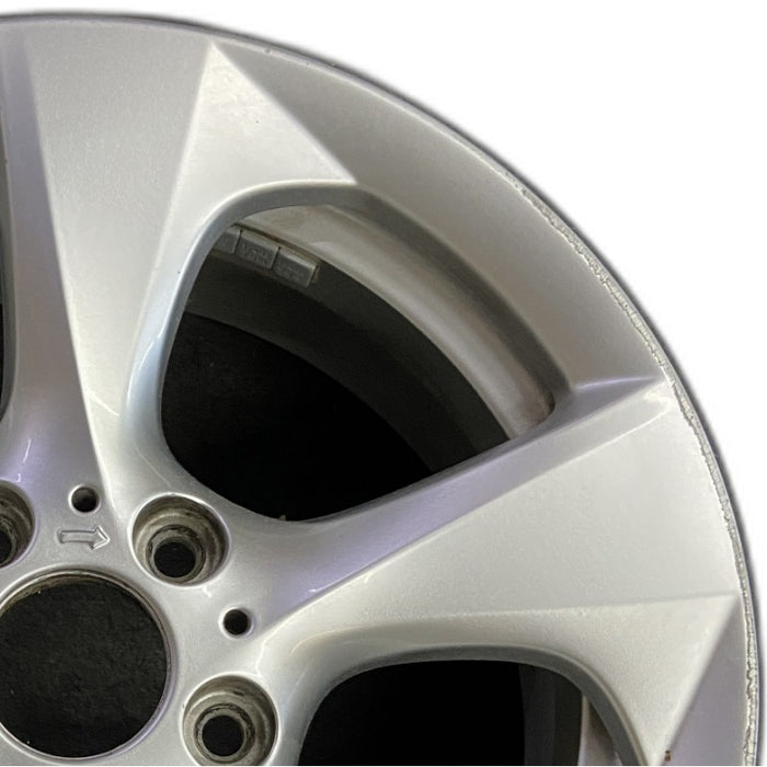 17" BMW 128i 08-13 17x7.5 , 5 spoke, solid spoke, directional spoke, R. - Side Profile