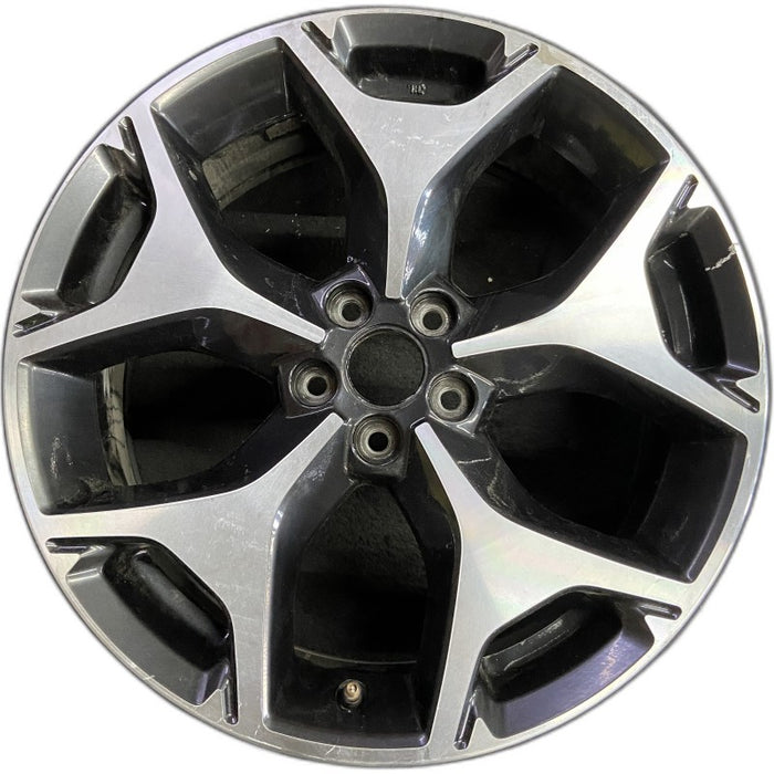 18" FORESTER 14 18x7 alloy 5 Y spoke Original OEM Wheel Rim - Front View