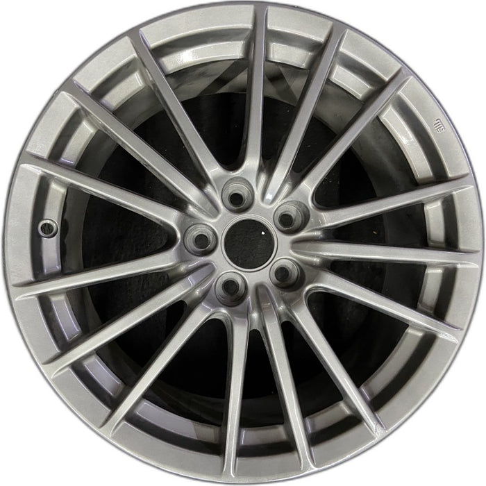17" IMPREZA 10-11 17x8 alloy 15 spoke Original OEM Wheel Rim - Front View