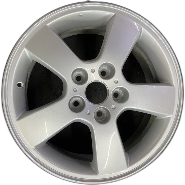 16" TUCSON 05-06 16x6.5 alloy 5 spoke Original OEM Wheel Rim - Front View