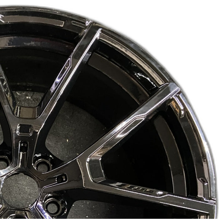20" BMW 840i 21-22 20x9 5 spoke Y spoke w/o machined face Original OEM Wheel Rim - Side Profile