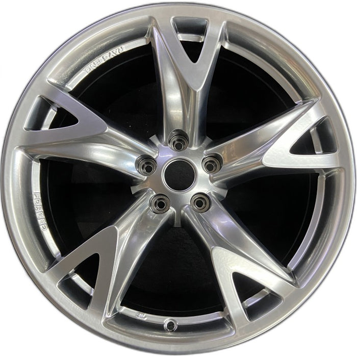 19" 370Z 10 19x10 alloy rear 5 spoke w/40th Anniversary Original OEM Wheel Rim - Front View