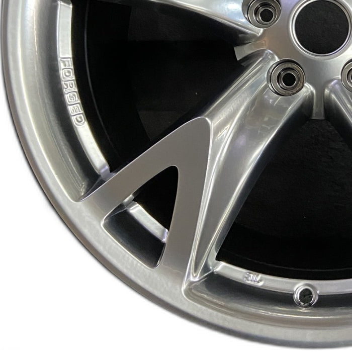 19" 370Z 10 19x10 alloy rear 5 spoke w/40th Anniversary Original OEM Wheel Rim - Back View