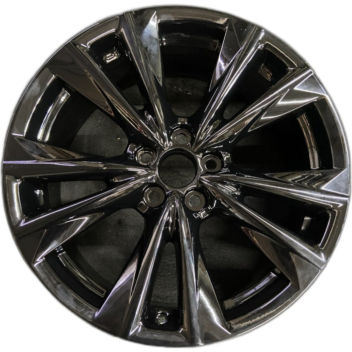 19" LEXUS ES250 21 19x8 alloy 5 split spoke black Original OEM Wheel Rim - Front View