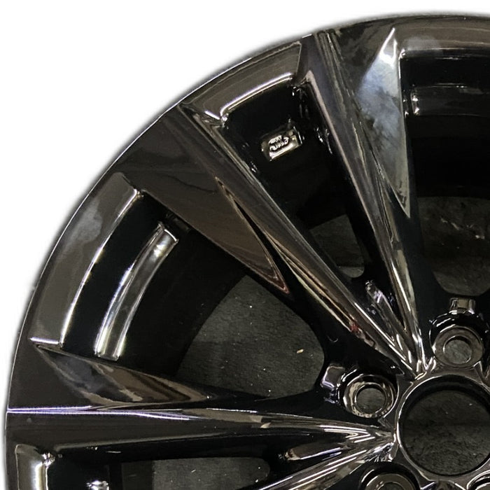 19" LEXUS ES250 21 19x8 alloy 5 split spoke black Original OEM Wheel Rim - Angle View