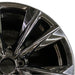 19" LEXUS ES250 21 19x8 alloy 5 split spoke black Original OEM Wheel Rim - Side Profile