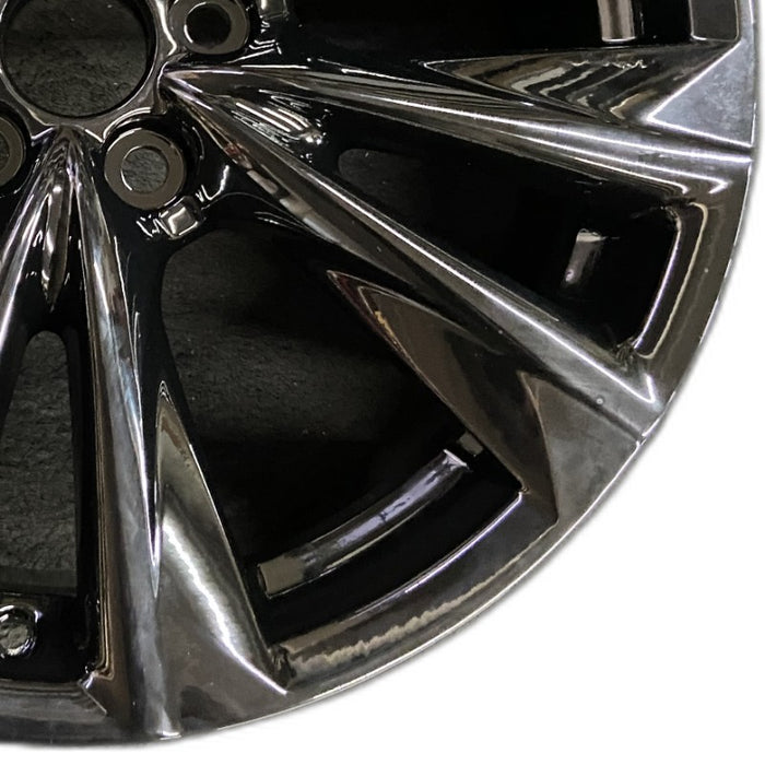 19" LEXUS ES250 21 19x8 alloy 5 split spoke black Original OEM Wheel Rim - Close-Up Detail