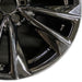 19" LEXUS ES250 21 19x8 alloy 5 split spoke black Original OEM Wheel Rim - Close-Up Detail