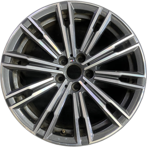 18" BMW 330i 19 Sedan, 18x7.5, 10 double spoke, w/o flared spoke Original OEM - Front View