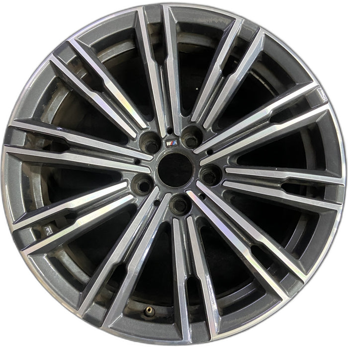 18" BMW 330i 19 Sedan, 18x7.5, 10 double spoke, w/o flared spoke Original OEM - Front View