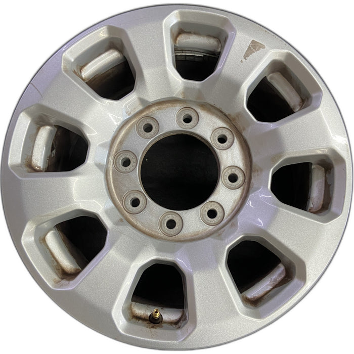 18" FORD F250SD PICKUP 23-24 18x8, aluminum, 8 spoke, flared spoke Original OEM - Front View