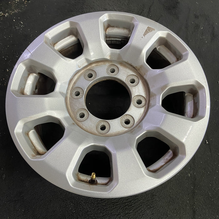 18" FORD F250SD PICKUP 23-24 18x8, aluminum, 8 spoke, flared spoke Original OEM - Side Profile