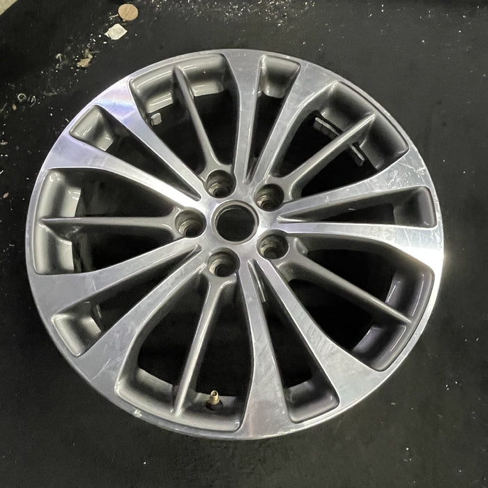 18" LACROSSE 17 18x8 , machined finish Original OEM Wheel Rim - Side Profile