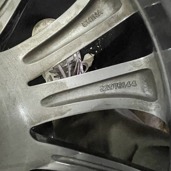 18" LACROSSE 17 18x8 , machined finish Original OEM Wheel Rim - Back View