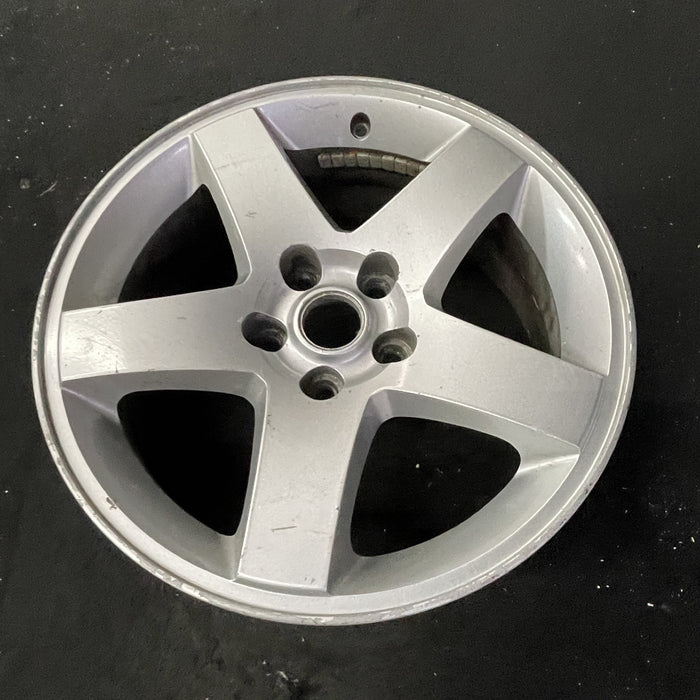 17" CHARGER 08-10 17x7, alloy , w/o indented spokes Original OEM Wheel Rim - Close-Up Detail