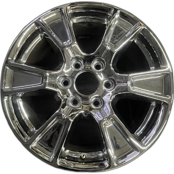 18" FORD F150 PICKUP 15-17 18x7.5, aluminum, 6 spoke, chrome Original OEM Wheel - Front View