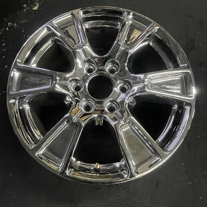 18" FORD F150 PICKUP 15-17 18x7.5, aluminum, 6 spoke, chrome Original OEM Wheel - Side Profile